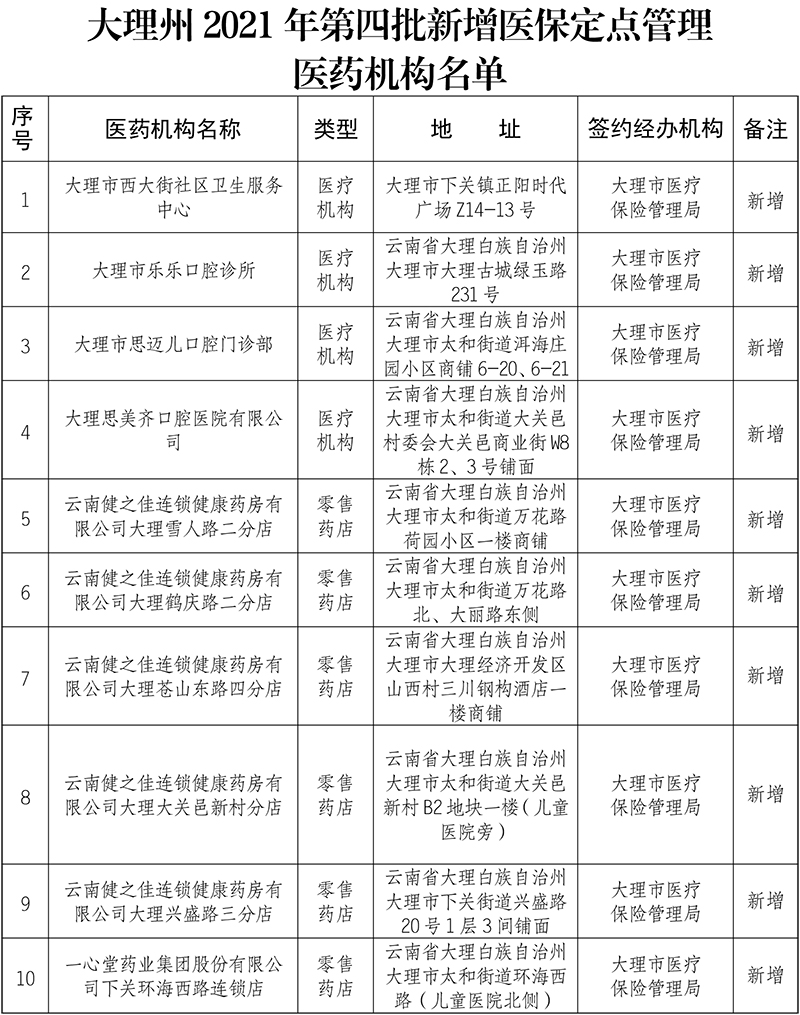 大理市医疗保障局最新发展规划概览